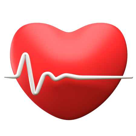 Low Heart Rate  3D Illustration