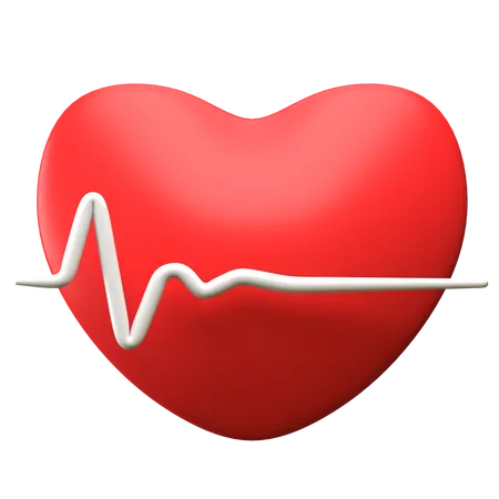Low Heart Rate  3D Illustration