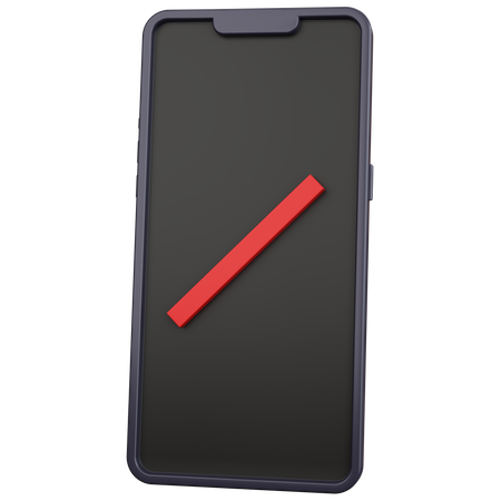 Low Mobile Battery  3D Icon