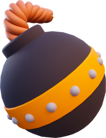 ローポリ爆弾  3D Icon