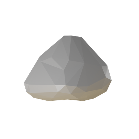 Low Poly Stone  3D Icon