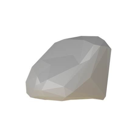 Low Poly Stone  3D Icon