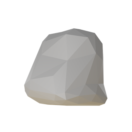 Low Poly Stone  3D Icon