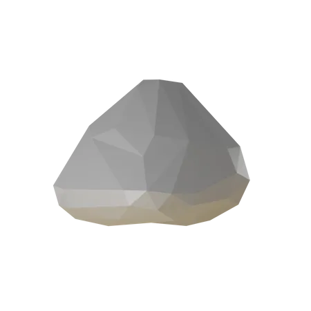 Low Poly Stone  3D Icon