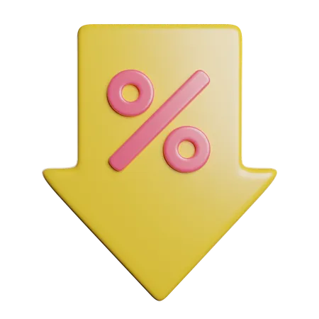 Low Price Sale Down 3D Icon
