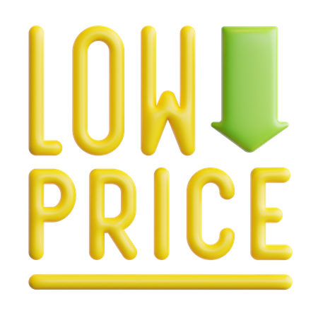 Low Price  3D Icon