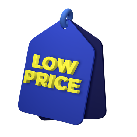 Low Price Tag  3D Illustration