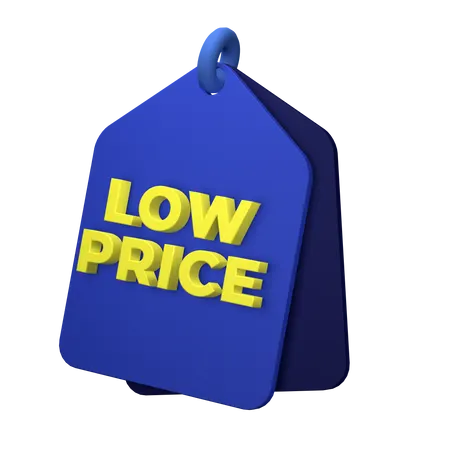 Low Price Tag  3D Illustration