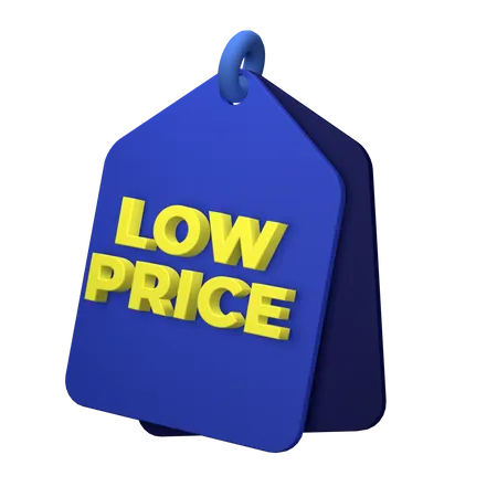 Low Price Tag 3D Illustration