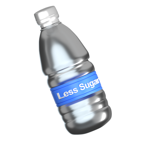 Low Sugar Beverage Bottle  3D Icon