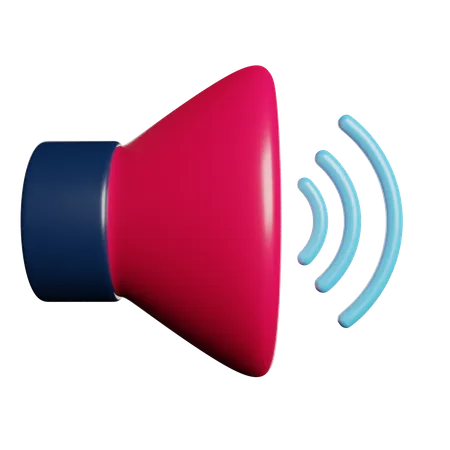 Low Volume Sound 3D Icon