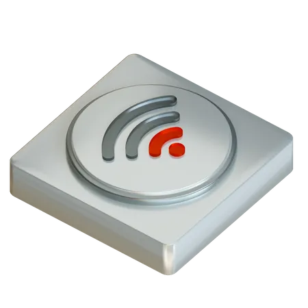 Low Wifi Signal  3D Icon