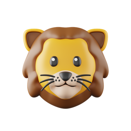 Löwe  3D Icon