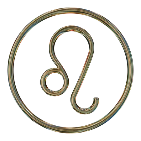 Löwe, Tierkreis, 3d, Symbol  3D Icon