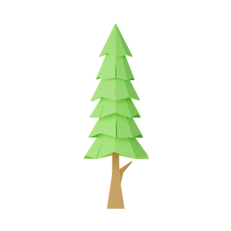 Árbol y rocas lowpoly  3D Icon