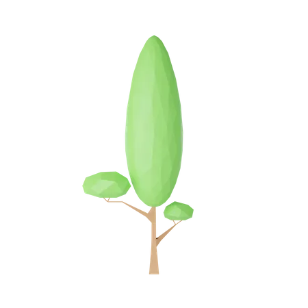 Lowpoly Plant And Stone Object 3D Icon