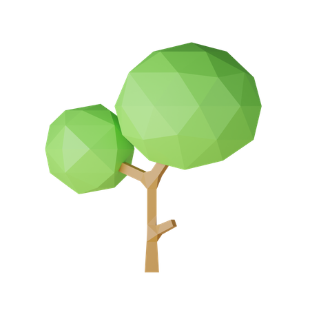 Lowpoly Tree  3D Icon