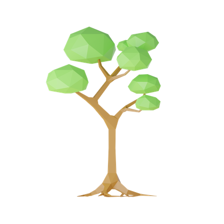 Lowpoly Tree  3D Icon