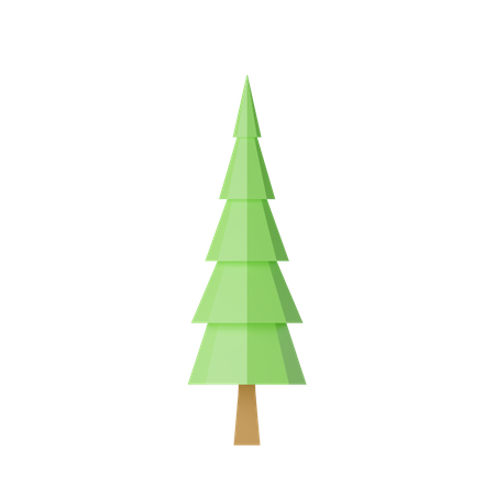 Lowpoly Tree  3D Icon