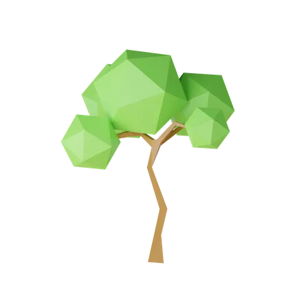 Lowpoly Tree  3D Icon