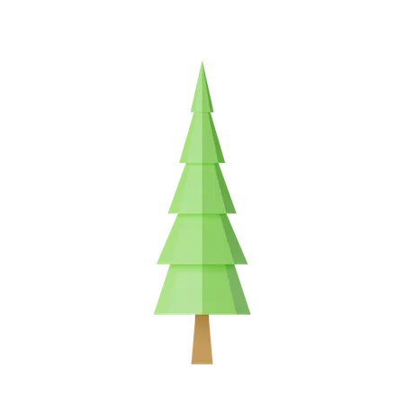 3 D Low Poly Tree 3D Icon