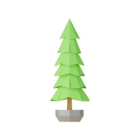 Lowpoly Tree And Rocks  3D Icon