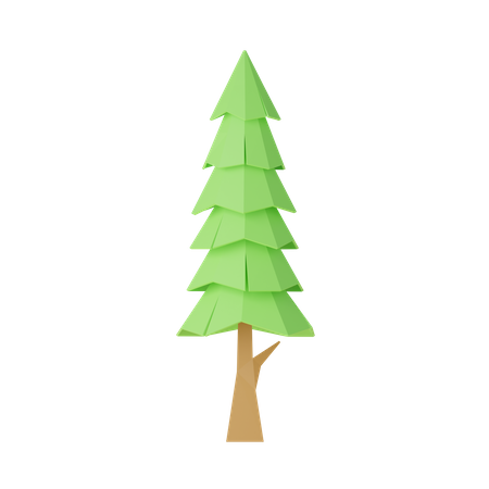 Lowpoly Tree And Rocks  3D Icon