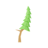 lowpoly tree emoji 3d