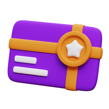 Loyalty Card  3D Icon