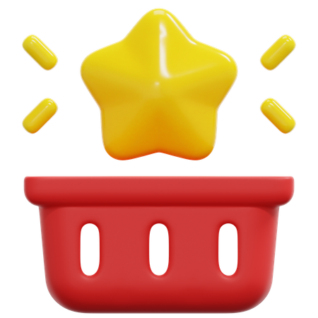 Loyalty Shopping Basket  3D Icon