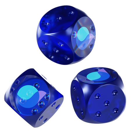 Lqty Glass Dice Crypto  3D Icon