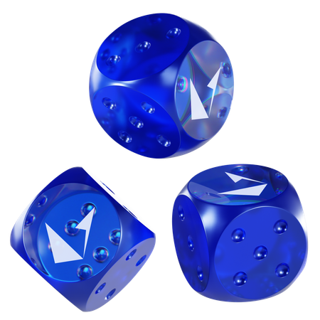 Lrc Glass Dice Crypto  3D Icon