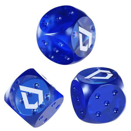 Lsk Glass Dice Crypto  3D Icon