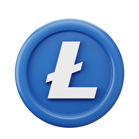 Litecoin LTC 3 D Coin 3D Icon