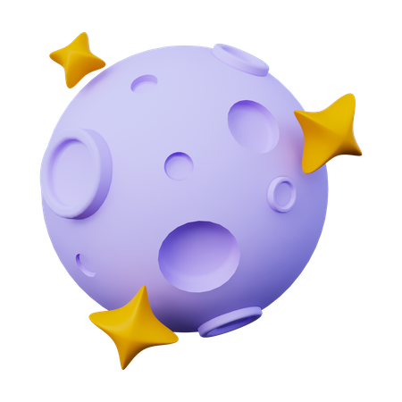 Lua cheia  3D Icon