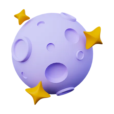 Lua cheia  3D Icon