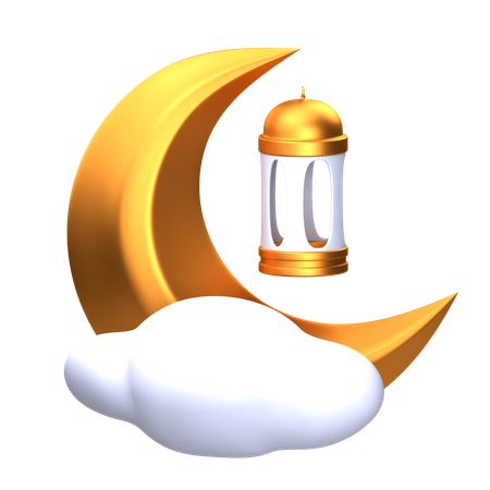 Lua crescente  3D Icon