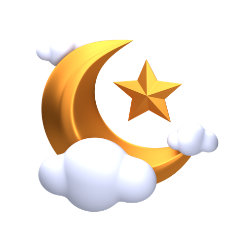 Lua crescente  3D Icon