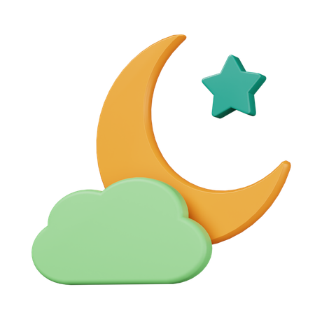 Lua crescente  3D Icon