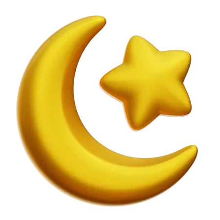 Lua crescente  3D Icon