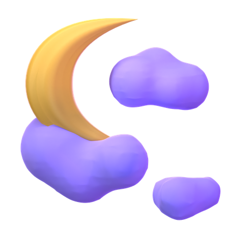 Lua crescente  3D Icon