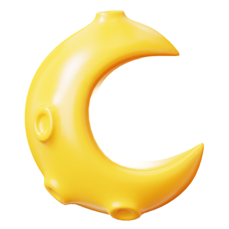 Lua crescente  3D Icon