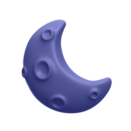 Lua crescente  3D Icon