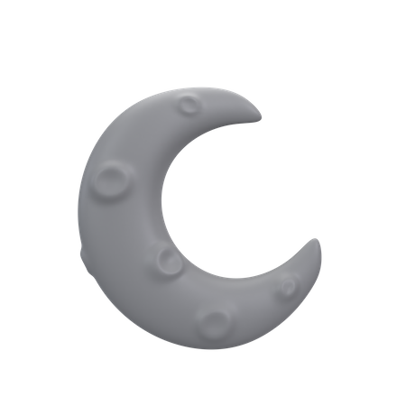 Lua crescente  3D Icon
