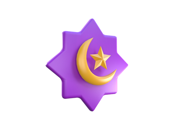 Lua islâmica  3D Icon