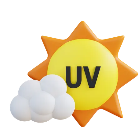 Ilustracion 3 D UV 3D Icon