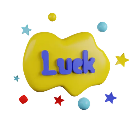 LUCK  3D Sticker