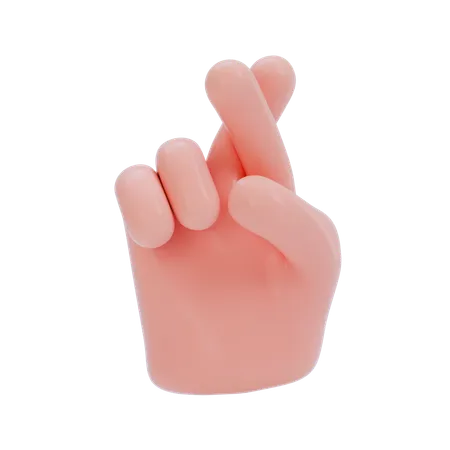 Luck Hand Gesture  3D Icon