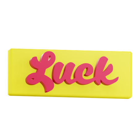 Luck Sticker  3D Icon