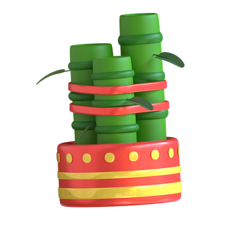 Lucky Bamboo  3D Icon